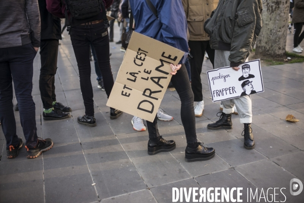 Marche des libertes contre la loi securite globale.