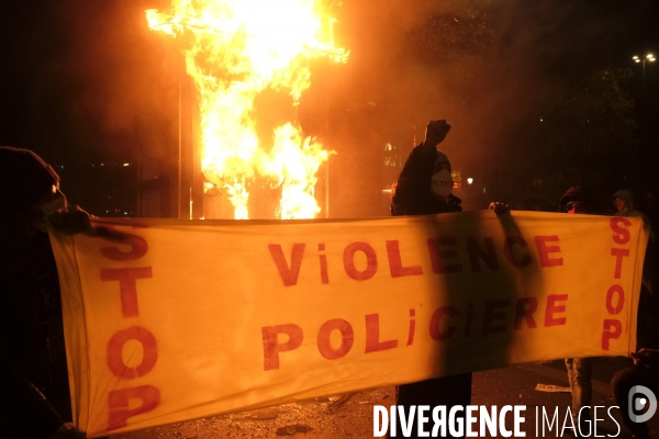 Manifestation contre la loi sécurité globale Paris.  Protest against the newly voted global security law in Paris.