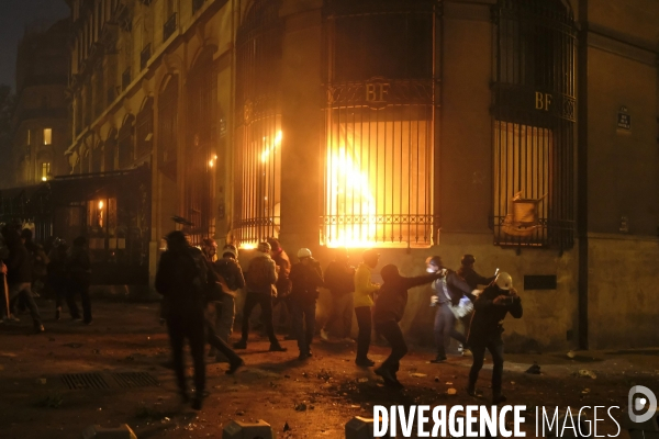 Manifestation contre la loi sécurité globale Paris.  Protest against the newly voted global security law in Paris.