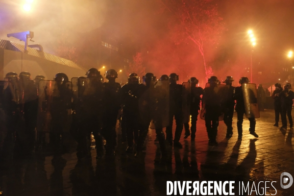 Manifestation contre la loi sécurité globale Paris.  Protest against the newly voted global security law in Paris.