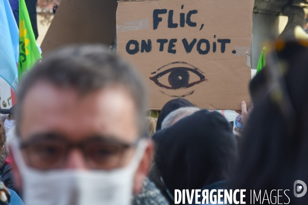 Marche des libertés contre la loi sécurité globale