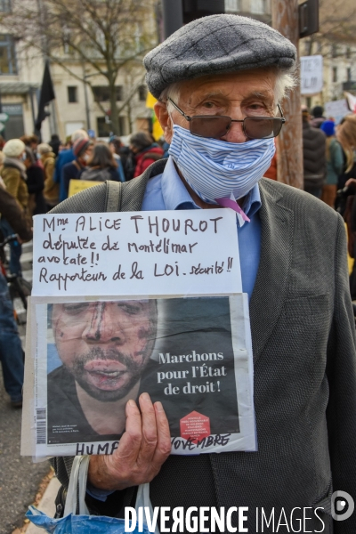 Marche des libertés contre la loi sécurité globale