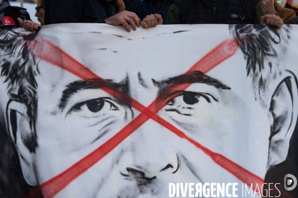 Manifestation contre la loi  sécurité globale .