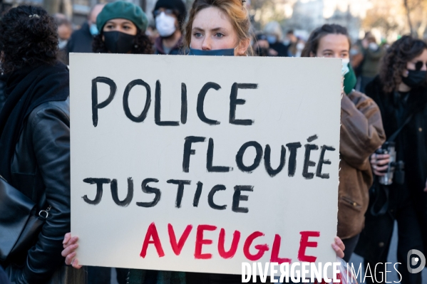 Manifestation contre la loi  sécurité globale .