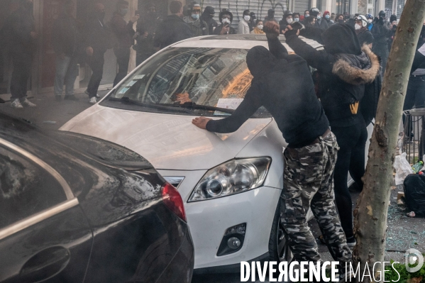 Manifestation contre la loi  sécurité globale .