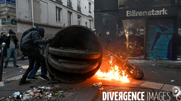 Manifestation contre la loi  sécurité globale .