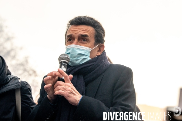Manifestation contre la loi  sécurité globale .