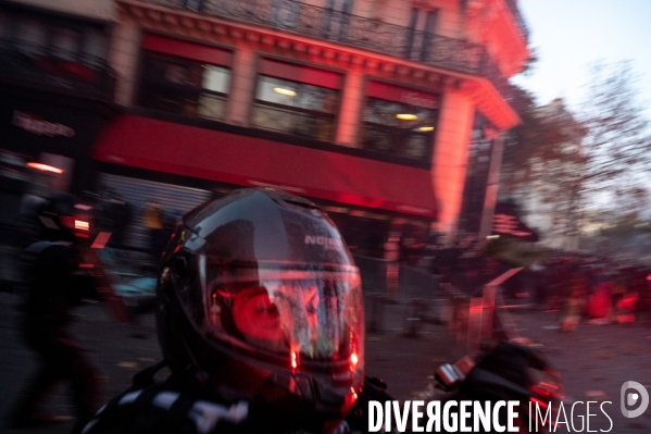 Manifestation contre la loi  sécurité globale .