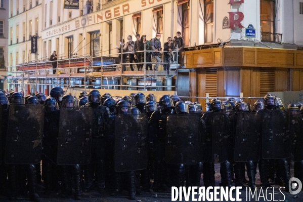 Manifestation contre la loi  sécurité globale .