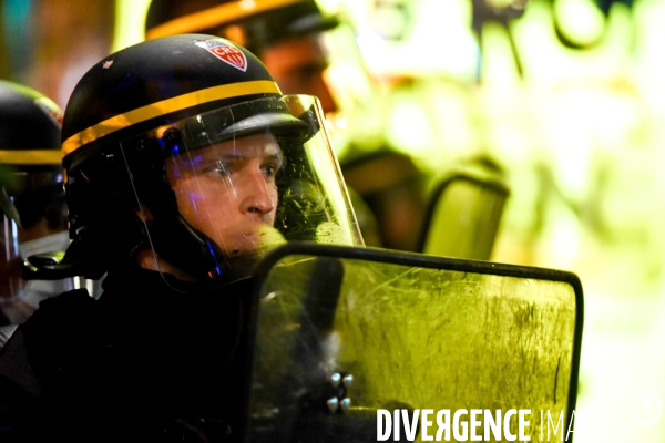 Manifestation contre la loi  sécurité globale .