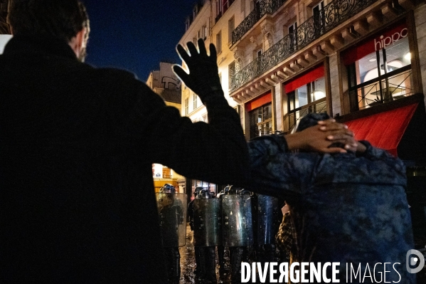 Manifestation contre la loi  sécurité globale .