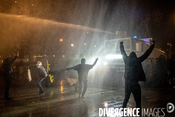 Manifestation contre la loi  sécurité globale .