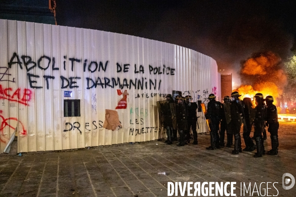 Manifestation contre la loi  sécurité globale .