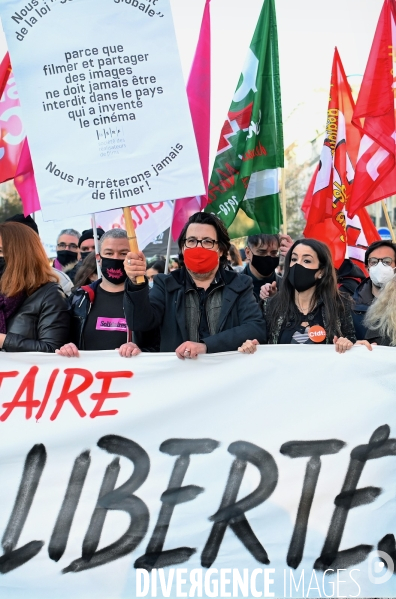 Manifestation contre la loi sécurité globale Paris