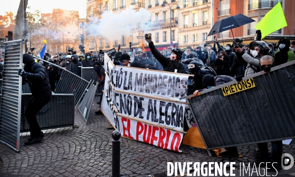 Manifestation contre la loi sécurité globale Paris