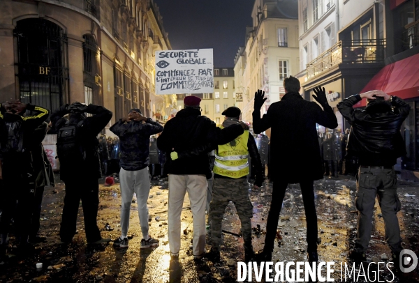 Manifestation contre la loi sécurité globale Paris