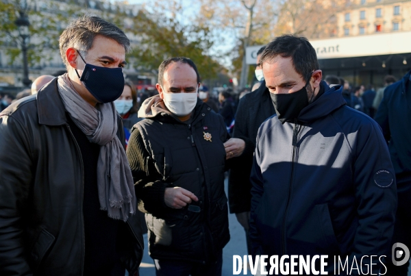 Olivier Faure avec Benoit Hamon