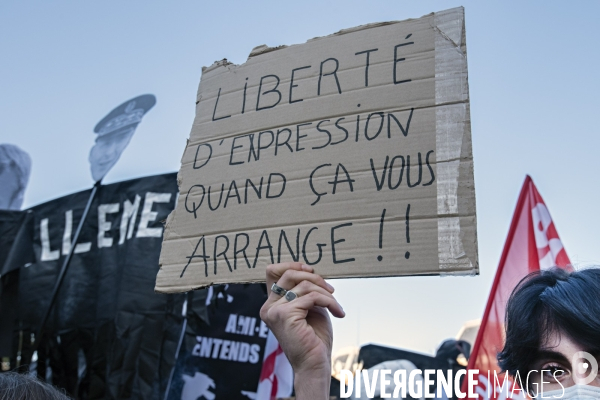 Manifestation contre la loi de securite globale. 28112020. Paris.