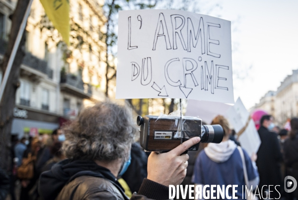 Manifestation contre la loi de securite globale. 28112020. Paris.