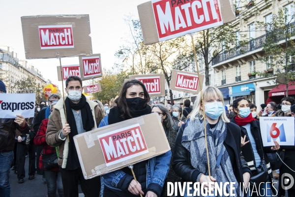 Manifestation contre la loi de securite globale. 28112020. Paris.