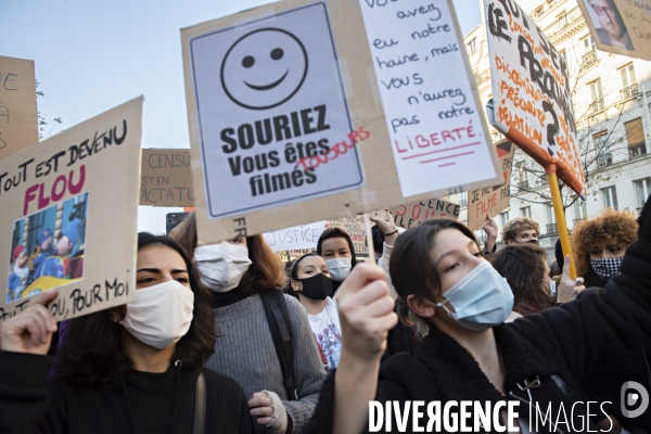 Manifestation contre la loi de securite globale. 28112020. Paris.