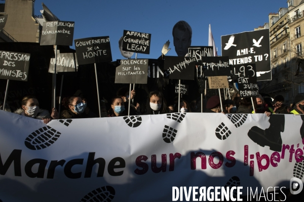 Manifestation contre la loi de securite globale. 28112020. Paris.