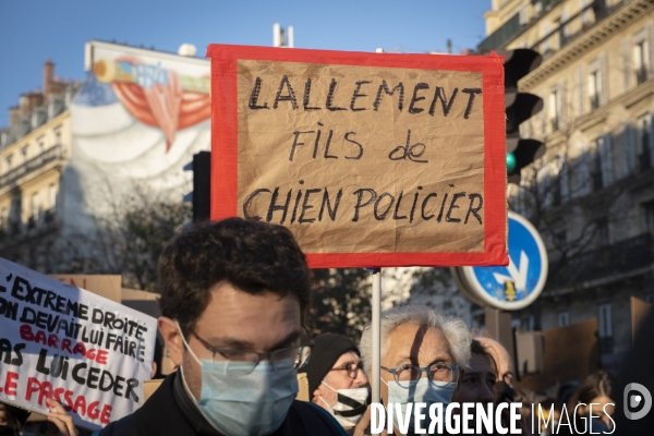 Manifestation contre la loi de securite globale. 28112020. Paris.