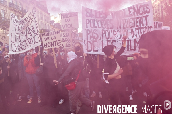 Manifestation contre la loi de securite globale. 28112020. Paris.