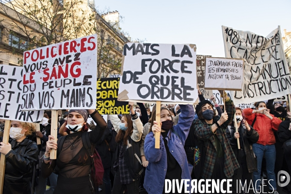 Manifestation contre la loi de securite globale. 28112020. Paris.