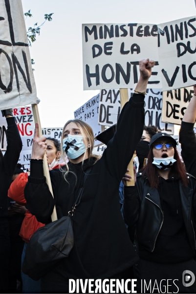 Manifestation contre la loi de securite globale. 28112020. Paris.