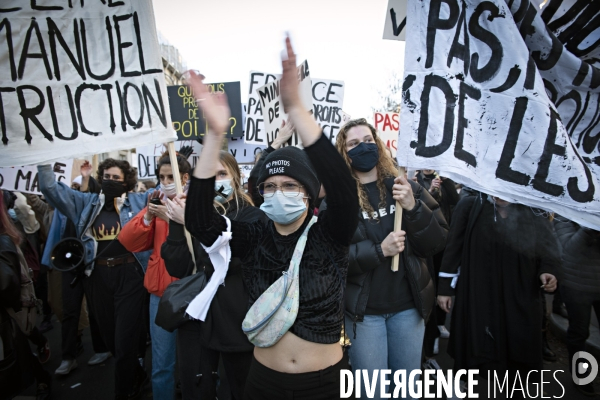 Manifestation contre la loi de securite globale. 28112020. Paris.