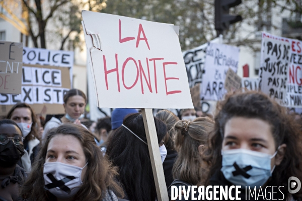 Manifestation contre la loi de securite globale. 28112020. Paris.