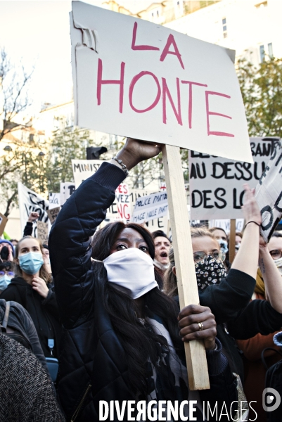 Manifestation contre la loi de securite globale. 28112020. Paris.