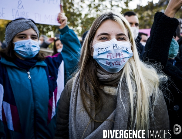 Paris, 28.11.2020. Marche des Libertes contre la loi de securite globale