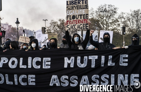 Paris, 28.11.2020. Marche des Libertes contre la loi de securite globale