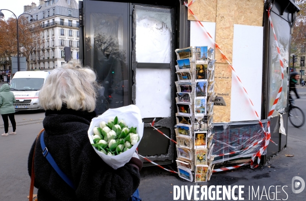 Dégradations en marge de la manifestation contre le projet de loi Sécurité Globale.