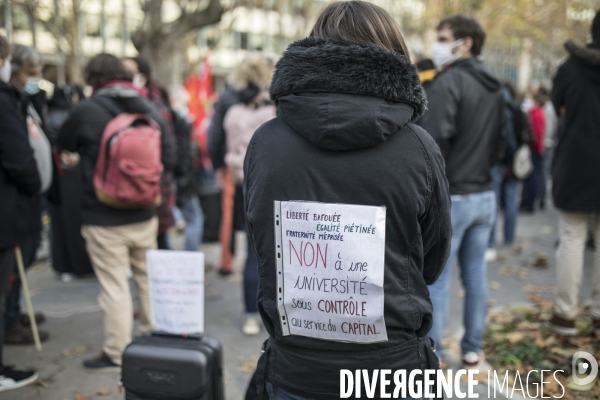 Manifestation contre la LPR et la précarité