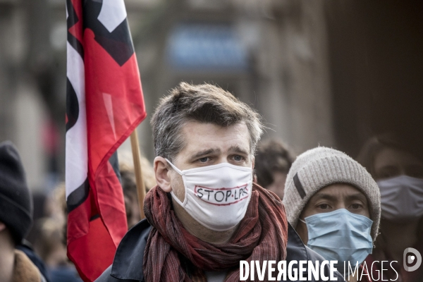 Manifestation contre la LPR et la précarité