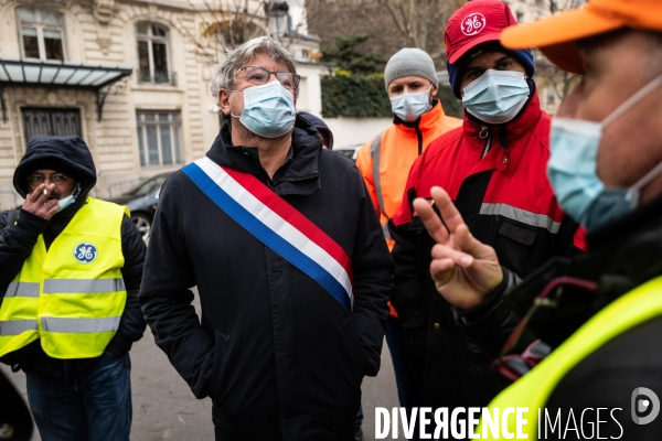 Manifestation des salariés de. Général Electric