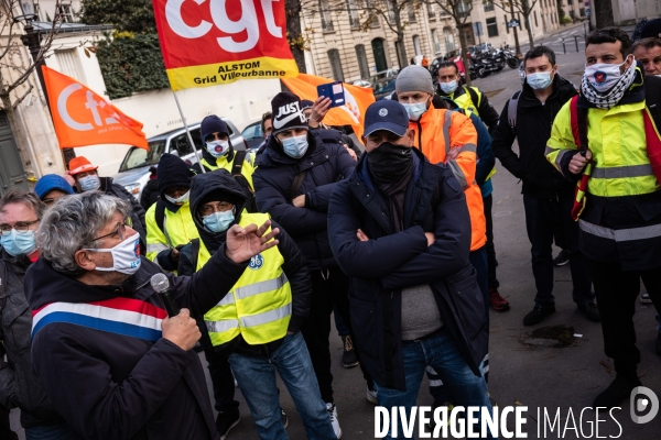 Manifestation des salariés de. Général Electric