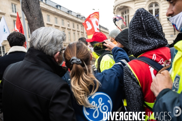 Manifestation des salariés de. Général Electric