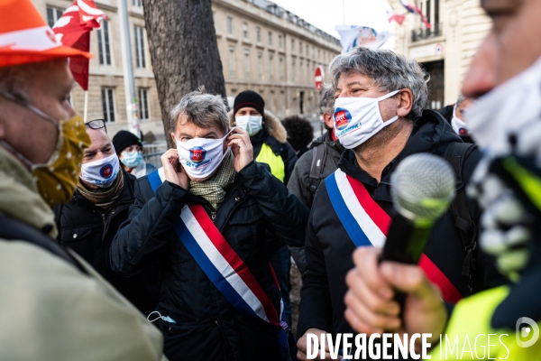 Manifestation des salariés de. Général Electric