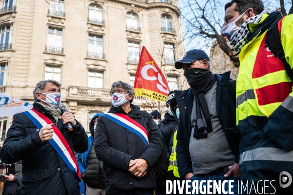 Manifestation des salariés de. Général Electric