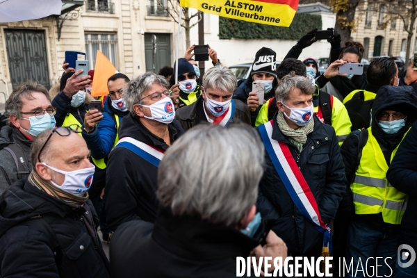 Manifestation des salariés de. Général Electric