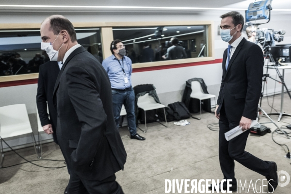 Stratégie vaccinale, conférence de presse de Jean Castex