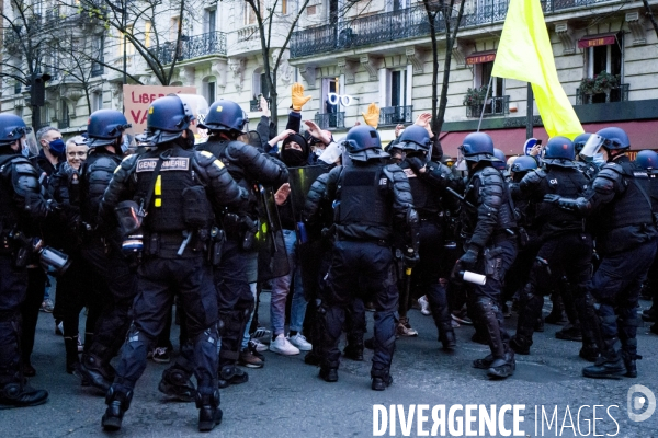 Paris, 05.12.2020 - Manifestation contre la loi de securite globale