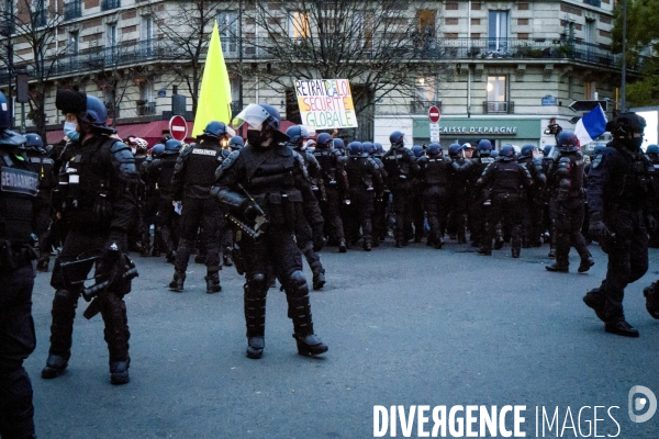Paris, 05.12.2020 - Manifestation contre la loi de securite globale
