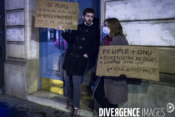 Paris, 05.12.2020 - Manifestation contre la loi de securite globale