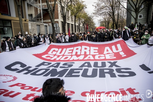 Manifestation contre la loi  sécurité globale  et contre le chômage et la précarité 05122020