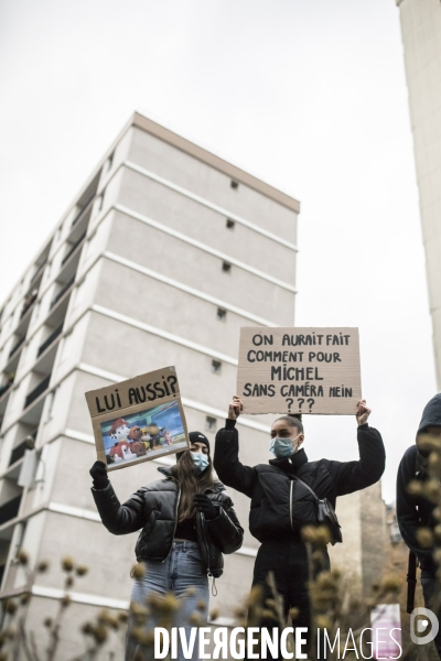 Manifestation contre la loi  sécurité globale  et contre le chômage et la précarité 05122020